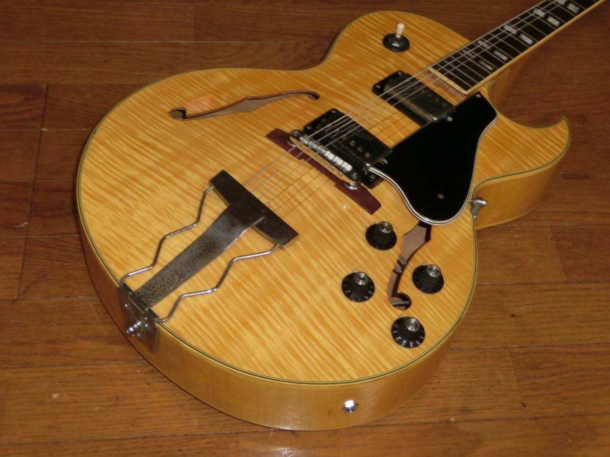 73年 GRECO N-55☆グレコ フルアコ☆美品！バリトラ！！ジャパン