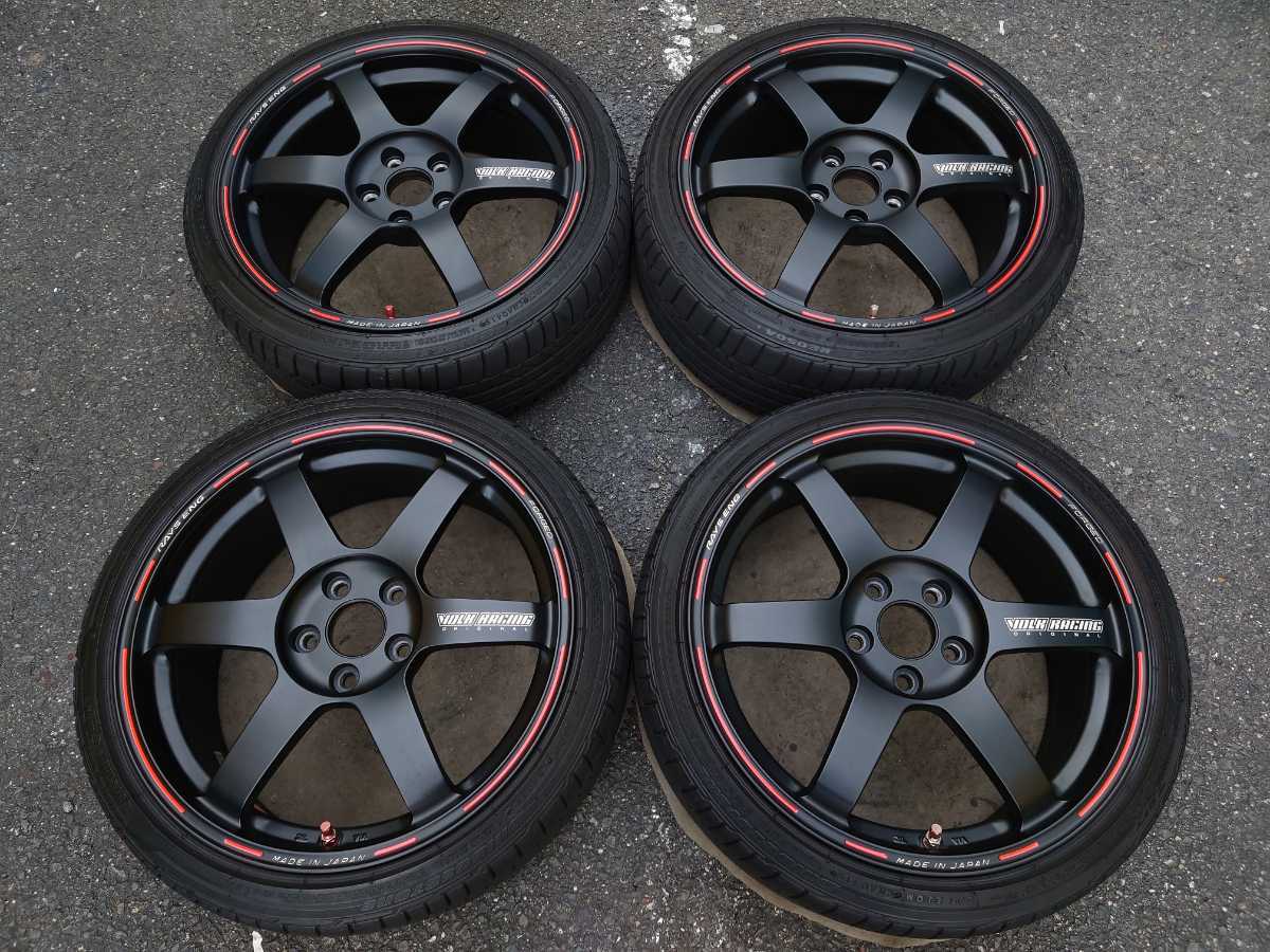295/30R18 掘り返し TPMS付き TE37RT