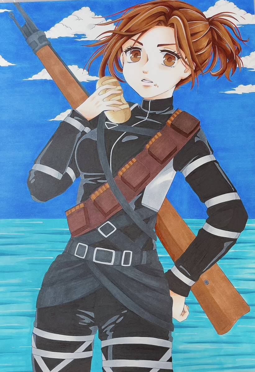 手描きイラスト同人 進撃の巨人 サシャ ブラウス の落札情報詳細 ヤフオク落札価格情報 オークフリー スマートフォン版