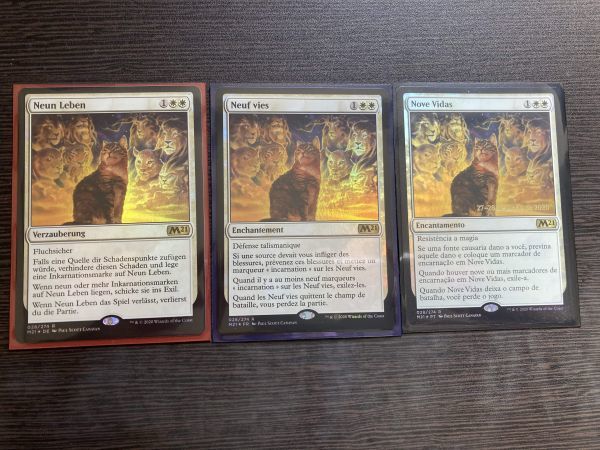 3ヶ国語 九つの命 Foil ポルトガル語 ドイツ語 フランス語 他言語 取り寄せ Mtg 英語版 海外版 の落札情報詳細 ヤフオク落札価格情報 オークフリー スマートフォン版