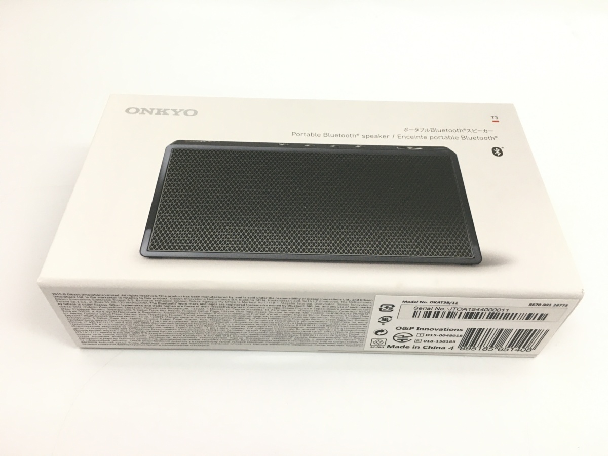 新品未使用 ONKYO OKAT3B/11 ブルートゥース スピーカー 希少 新品