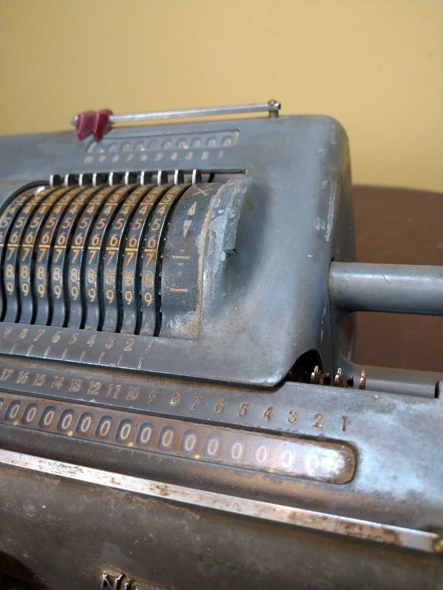 昭和レトロ 日本計算機 手回し計算機 Nippon Calculating machine SM