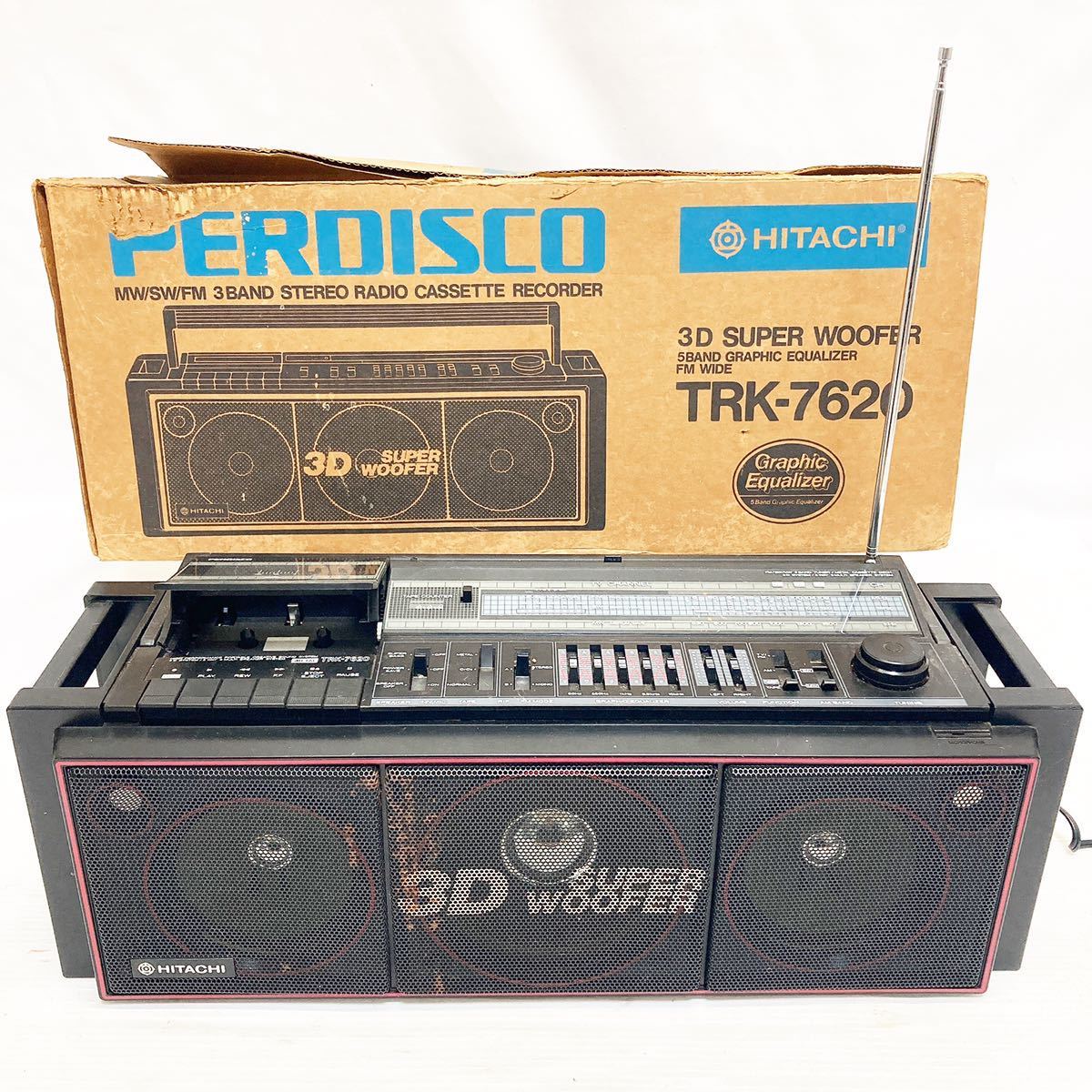 ☆現状品☆ HITACHI 日立 メタル対応ラジカセ TRK-7620 【公式通販】