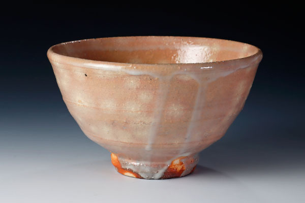 送料無料 朝日焼 燔師荒土 茶碗 十四代朝日豊斎「松下幸之助書付（印刷