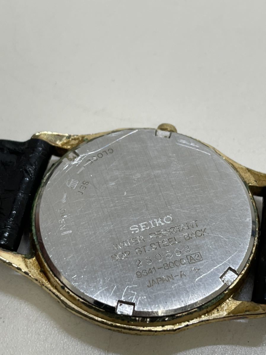 SEIKO セイコー 9641-8000 クォーツ DOLCE ドルチェ ゴールドカラー
