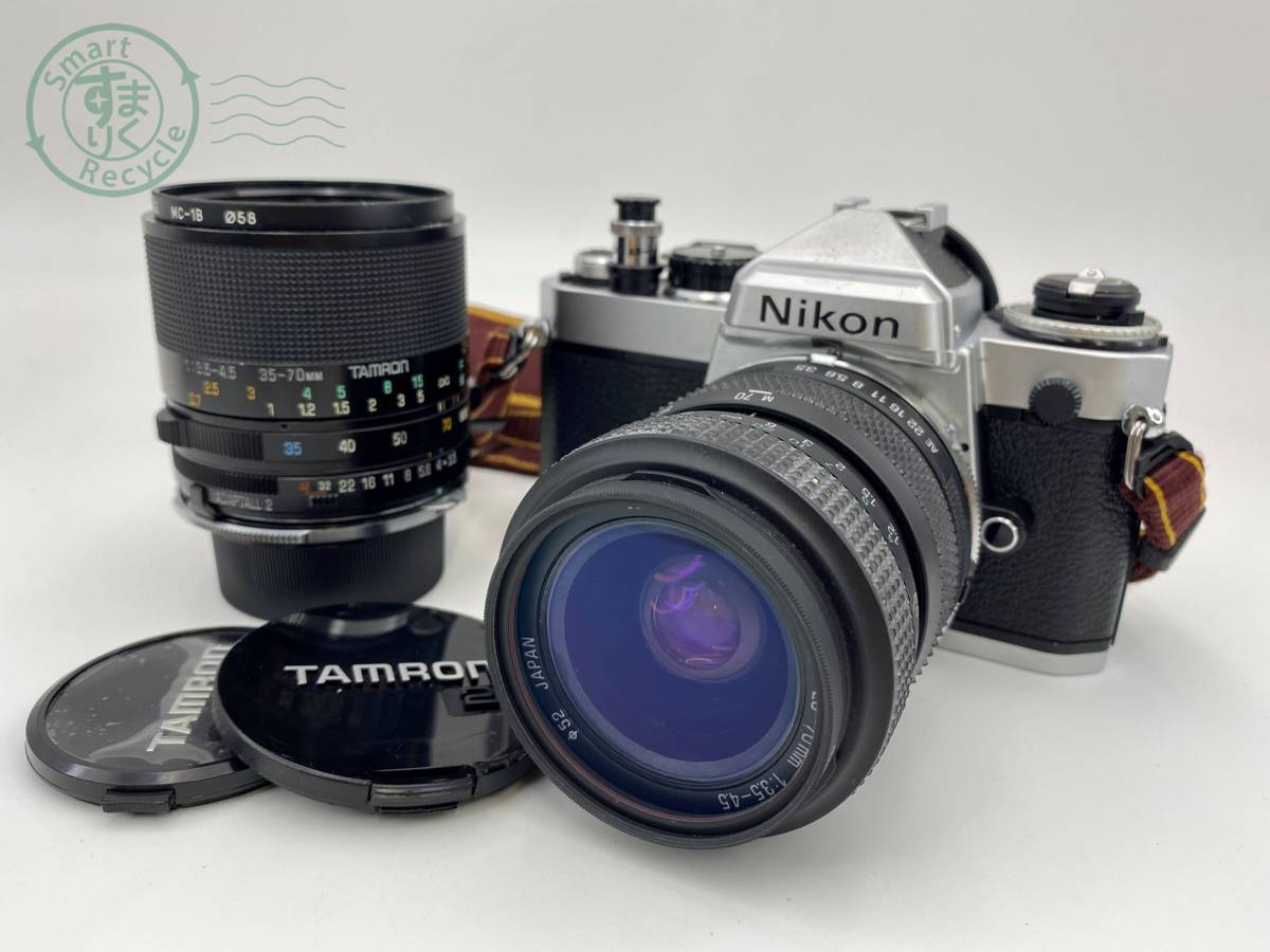 Nikon FE カメラ＋タムロンtamron レンズ　レトロ N10465 ニコン Nikon FE カメラボディ タムロンレンズ 2種 TAMRON 28