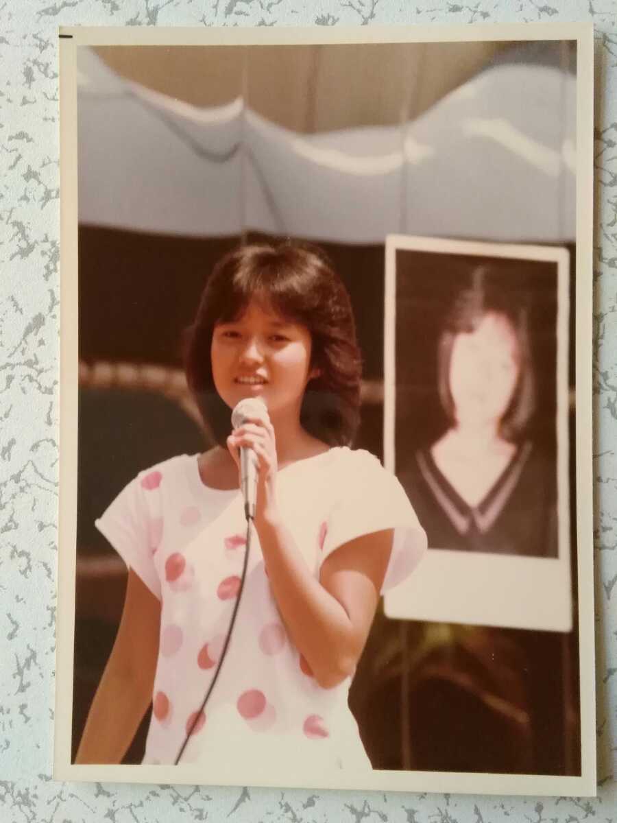 三田寛子 直筆サイン サービスサイズ 生写真　1981年 三田寛子】/『生写真 12枚』(当時モノです)/『2Lサイズ』の落札