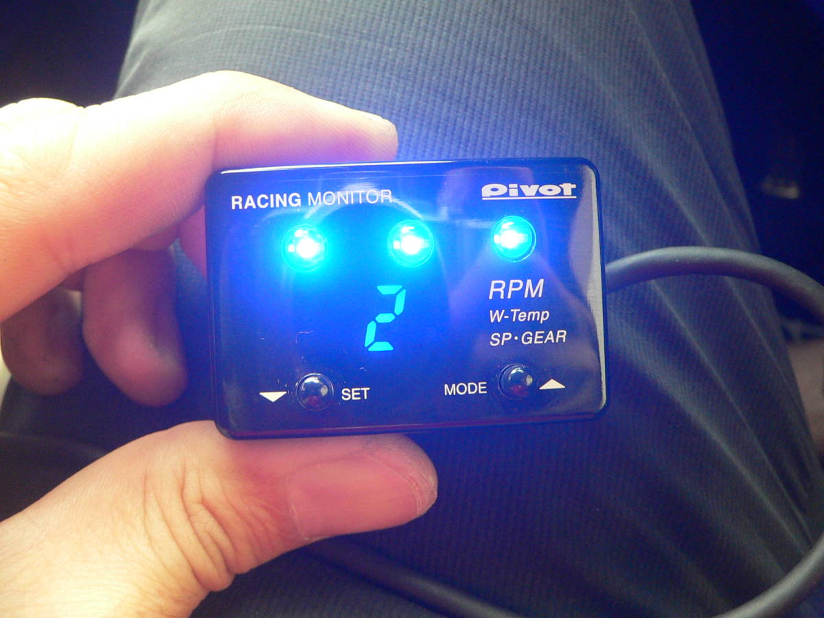 PIVOT レーシングモニター RM-07L絶版品 希少青表示