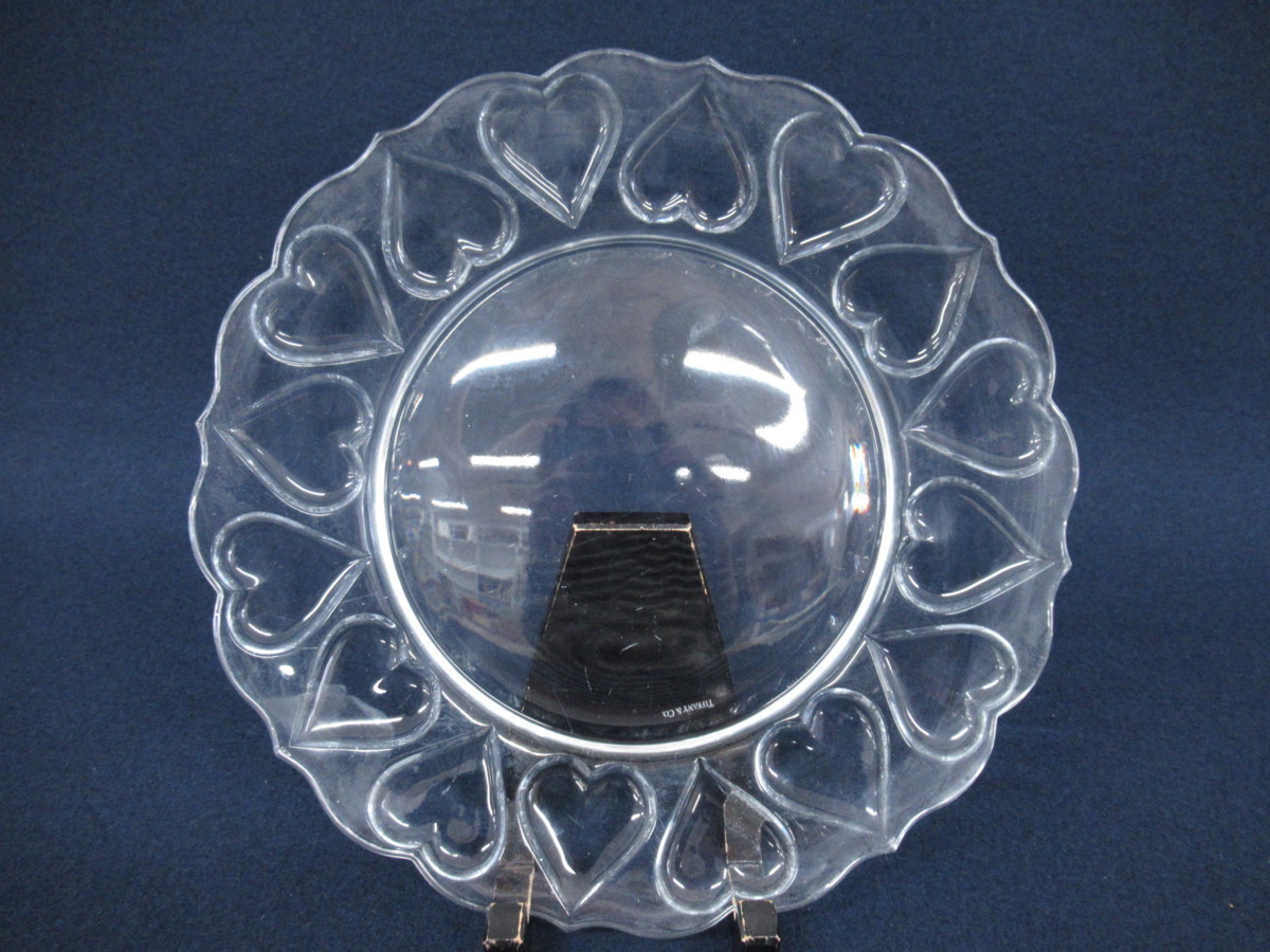 Tiffany & Co. 泡模様 ガラス皿