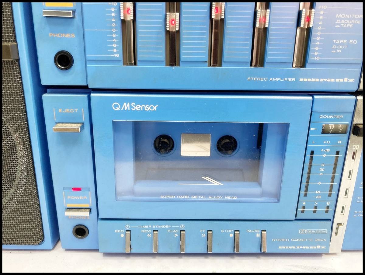 ☆marantz マランツ ポータブルコンポ ラジカセ PH-32 ブルー 通電可
