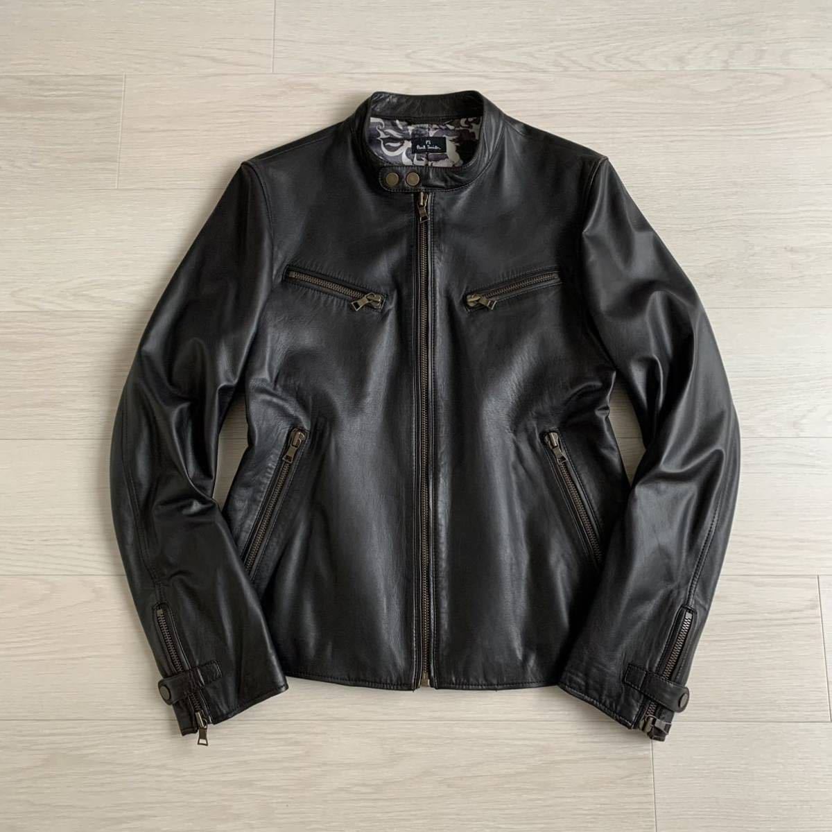 極美品” Paul Smith ラムレザージャケットL ダークブラウン 【公式通販】