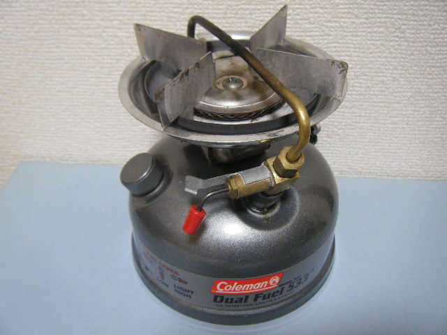 中古 ｃｏｌｅｍａｎ コールマンシングルバーナーモデル533 ホワイトガソリンストーブ ケース有 の落札情報詳細 ヤフオク落札価格情報 オークフリー スマートフォン版