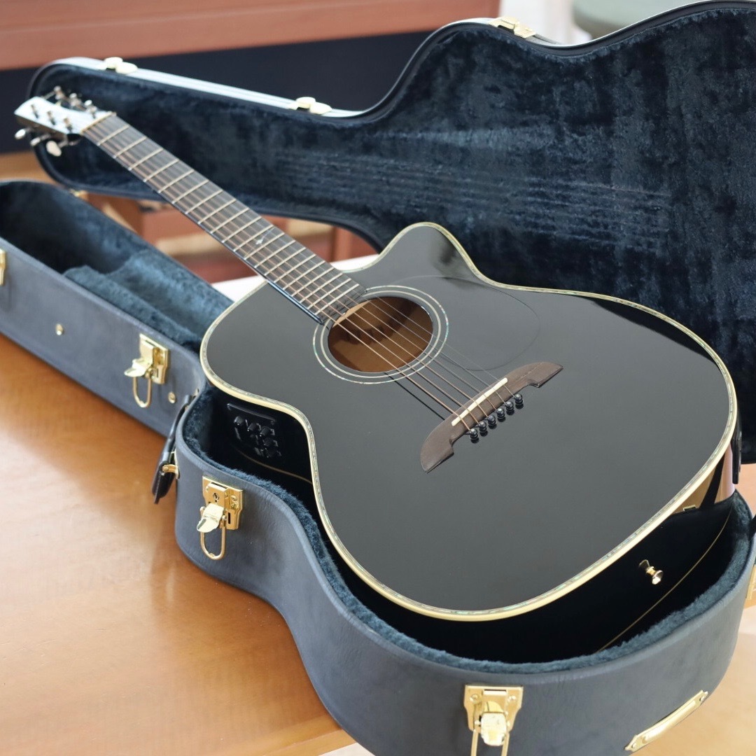 USED美品】K.yairi WY-2 BK 高級エレアコギター □ 定価21万円