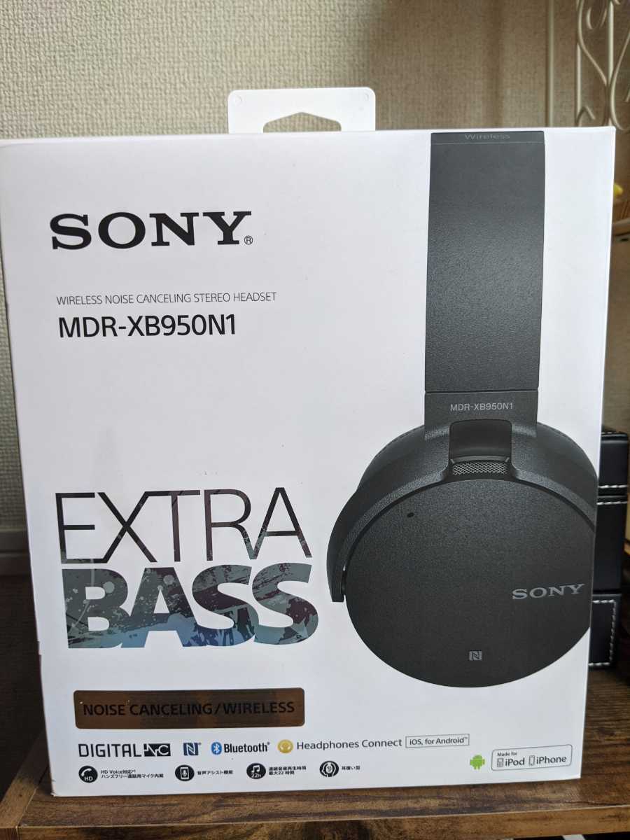 ヘッドホン Sony Mdx Xb950n1 Extra Bass デジタルノイズキャンセリング ワイヤレス ヘッドセット スイーベル 折り畳み機構 の落札情報詳細 ヤフオク落札価格情報 オークフリー スマートフォン版