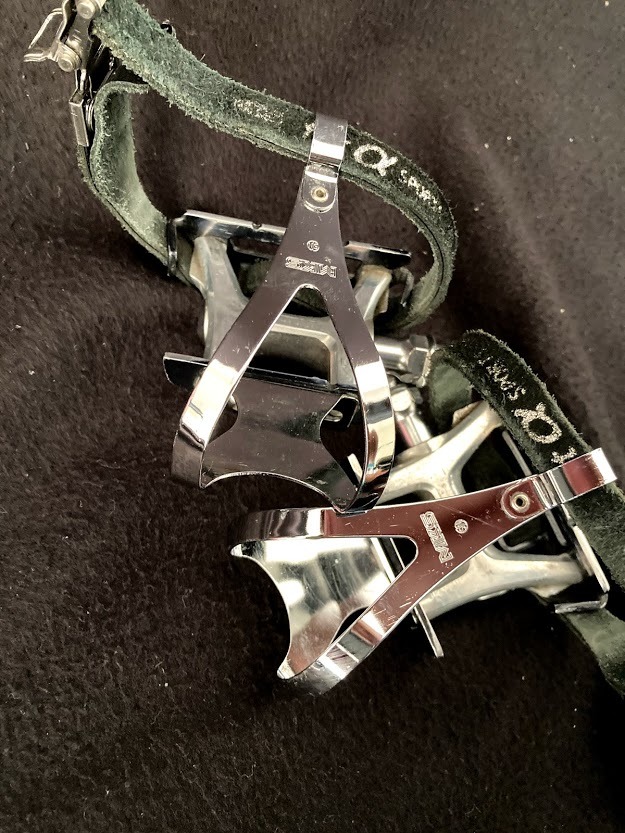 NJS 競輪MKS RX-1 ペダル クリップバンド 4本 MKS 三ケ島 NJS ピスト RX-1