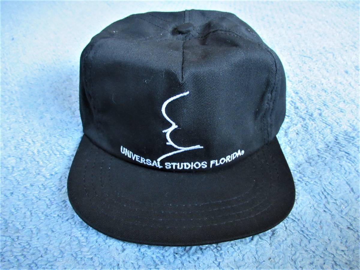 新品 90年前半 ユニバーサルスタジオ フロリダ ヒッチコック キャップ ブラック コットン生地 の落札情報詳細 ヤフオク落札価格情報 オークフリー スマートフォン版