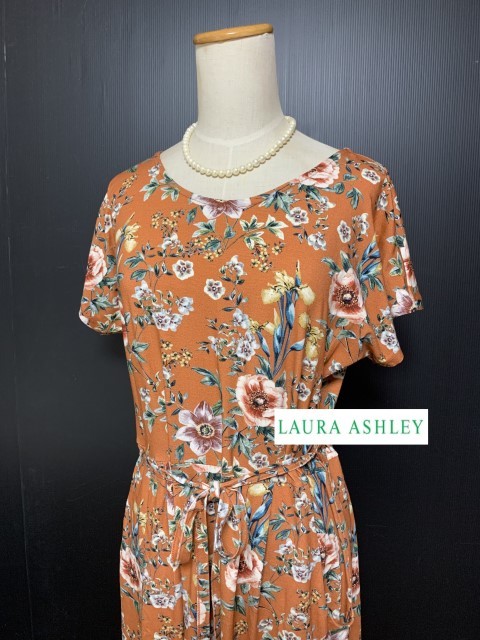 Laura Ashley ローラアシュレイ ボタニカル ストレッチ ワンピース 大きいサイズ13号 Uk14 Eur40 Usa10 の落札情報詳細 ヤフオク落札価格情報 オークフリー スマートフォン版