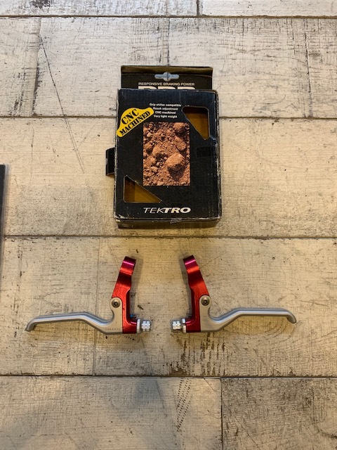 即決デッドストックTEKTROテクトロold mtbカンチブレーキ＆ブレーキ