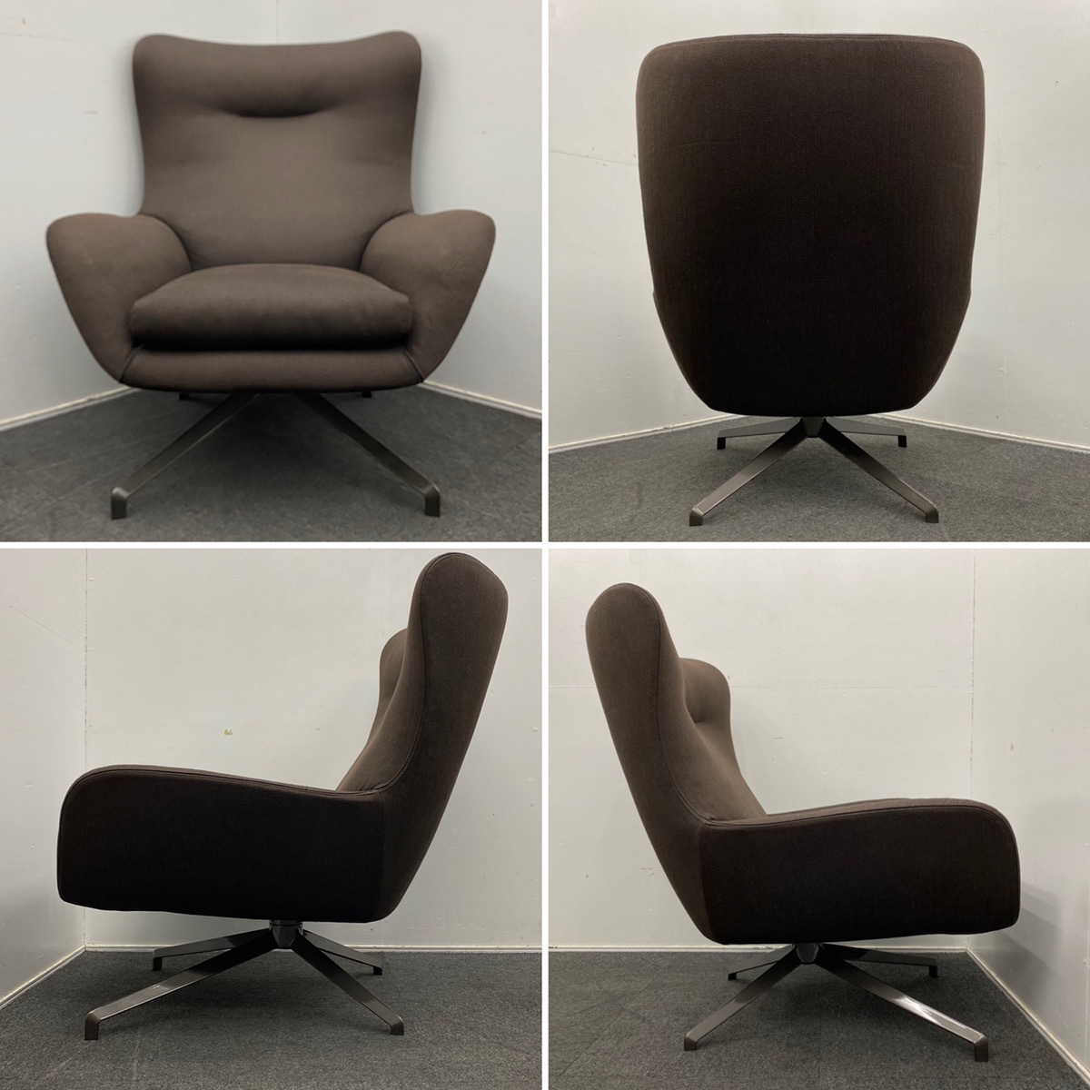 Minotti ミノッティ Jensen イェンセン アームチェア 3d ラウンジチェア オートリターン回転式 オットマン付 希少 直接引取可能 の落札情報詳細 ヤフオク落札価格情報 オークフリー スマートフォン版