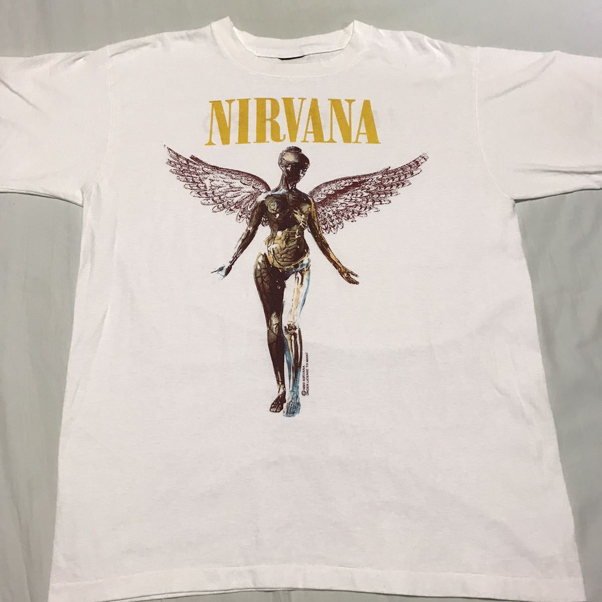 USA製 1993年コピーライト 90s NIRVANA IN UTERO Tシャツ ニルヴァーナ