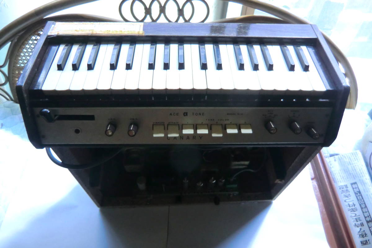 ACE TONE top9 汚かっ 60s ヴィンテージ 電子オルガン 通電確認済み