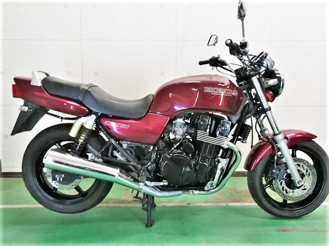 HONDA バイクタンク ワインレッドCB750 RC42 価格高騰中 程度良好 CB750 RC42 ワインレッド ブラックエンジン 即決