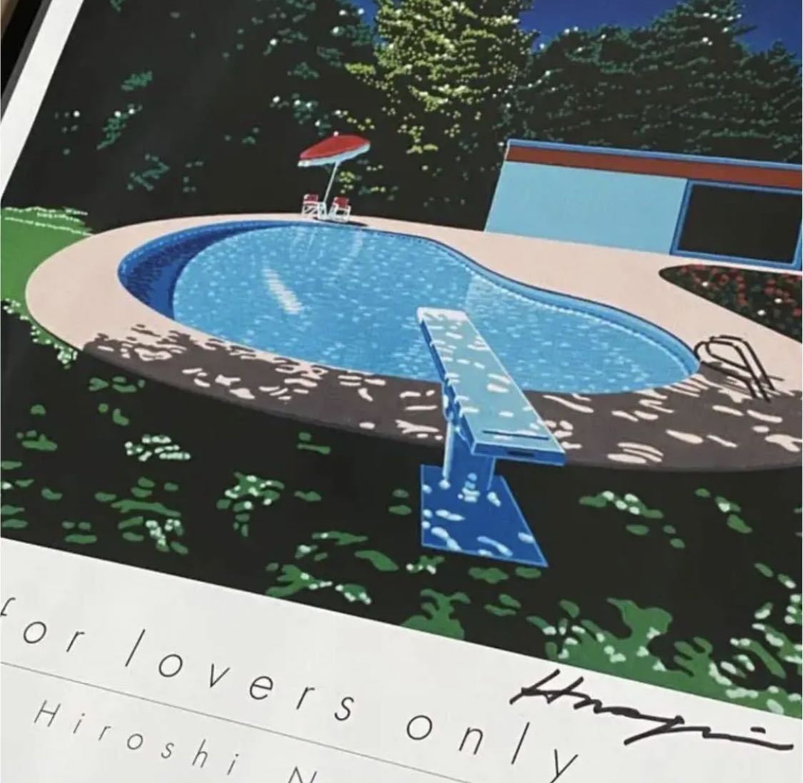 永井博　Summer Madness ポスター　直筆サイン入り 正規品 永井博 hiroshinagai 直筆サイン入り 額装ポスター