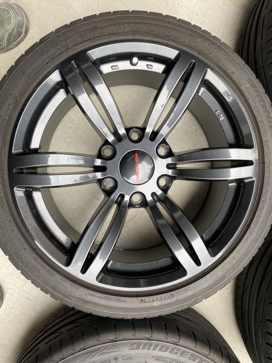 415コブラバッドラッカー 8J+38 139.7 6H 215/45R18ハイエースツライチ