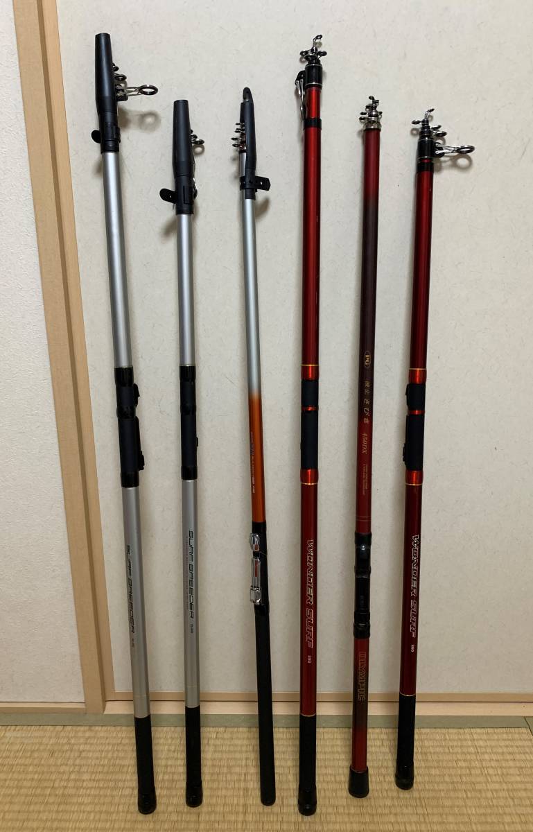 釣り竿 6点 まとめて ロッド 投げ竿 さびき Surf Breeder サーフブリーダー Wonder Surf ワンダーサーフ など Pro Marine プロマリン の落札情報詳細 ヤフオク落札価格情報 オークフリー スマートフォン版