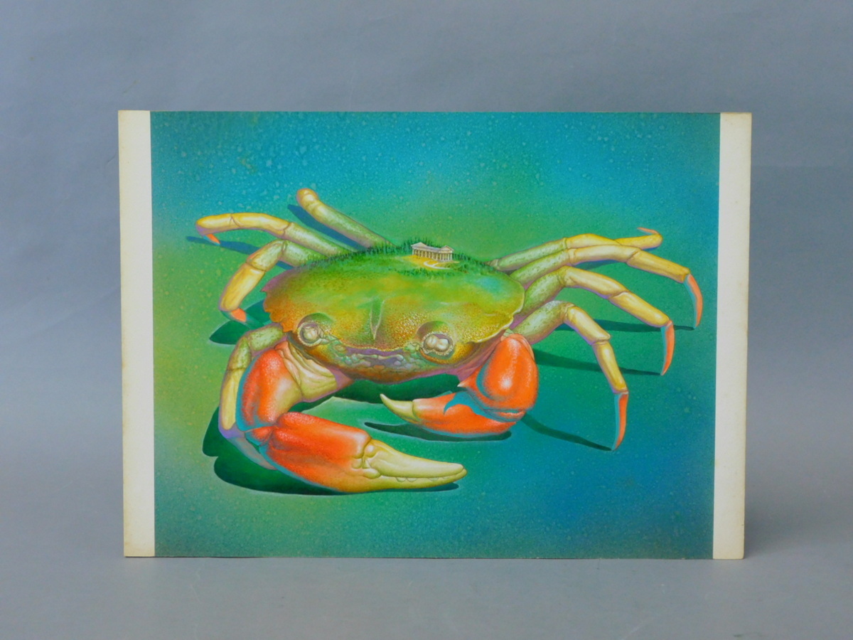 生物細密画（水彩）「サワガニ」 生物細密画「サワガニの子育て」