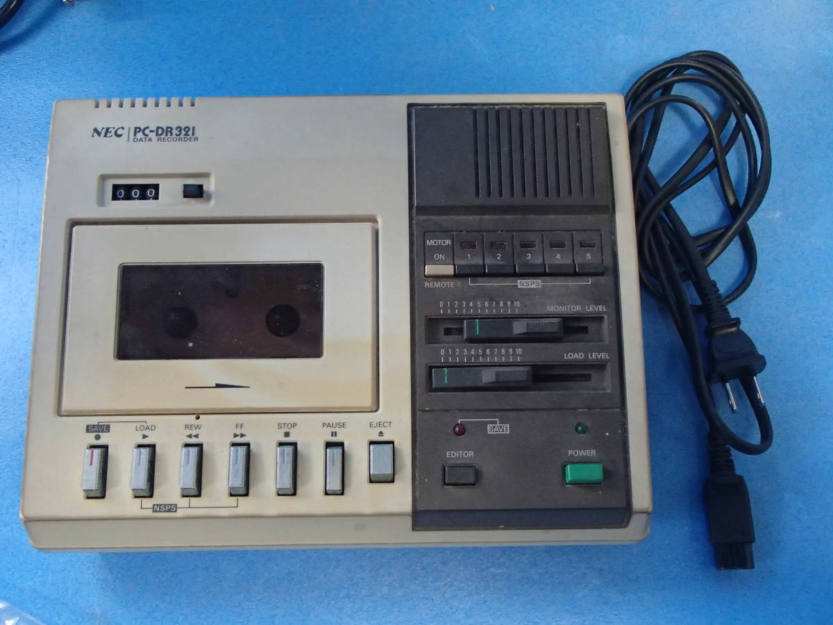 ◇◇NEC PC-DR321 データレコーダー 通電のみ確認済み 現状品 PC-6001