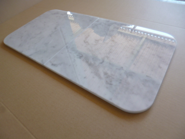 新品】天然白大理石 ○クールペットマット○ 300×600 R 新品○ 犬・猫 