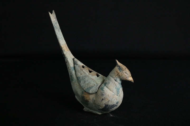 TB526時代 香道具 銅製 矢立香炉 270g◇金属工芸/茶道具/骨董/古美術/東洋