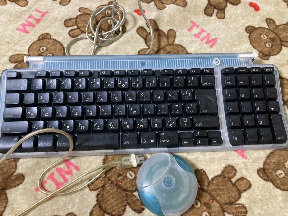 目立った傷や汚れなし】初代 iMac USBキーボード USBマウス ボンダイ