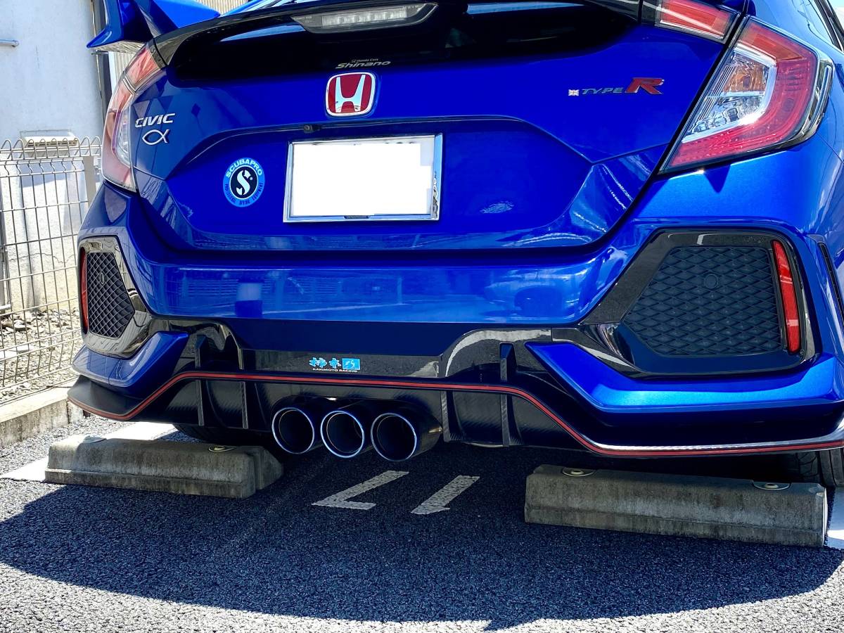 シビック　fk7 fk8 柿本改　中間ストレートマフラー シビックfk7 fk8 柿本改中間ストレートマフラー