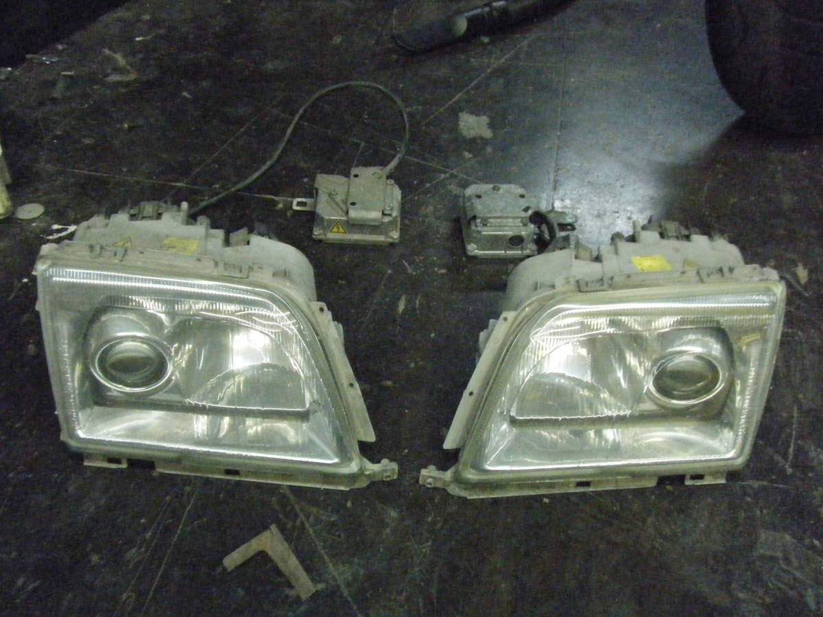 ベンツ SL R129 後期純正プロジェクターキセノンヘッドライト 左右セット 検索 ブラバス ロリンザー AMG SL500 SL73 SL55 ヘッドランプ HID メルセデスベンツ R129 SL 後期型純正プロジェクターキセノンヘッド