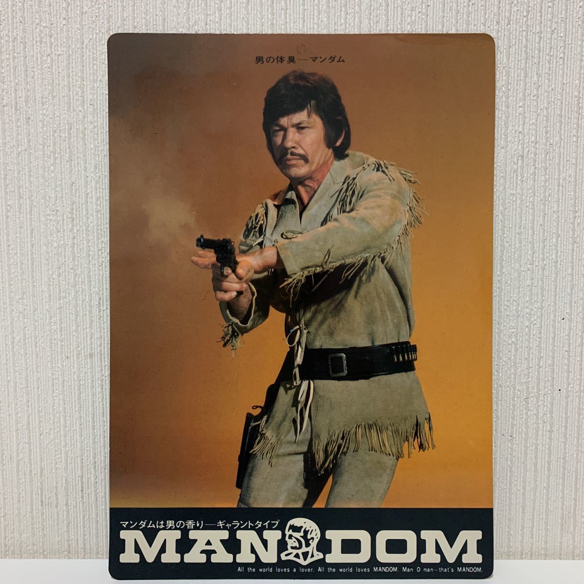 MANDOM マンダム 琺瑯 看板/チャールズ ブロンソン