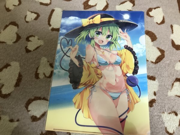 やや傷や汚れあり （詳細）】B080クリアファイル 東方Project 水着