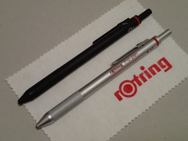 ロットリング rotring マルチペン トリオペン 振り子式 シルバー 廃番
