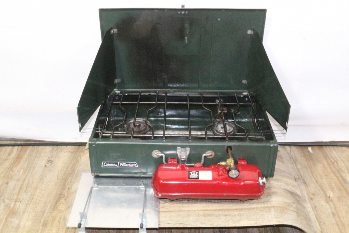 【全体的に状態が悪い （詳細）】【ト長】Coleman POWER HOUSE GAS STOVE 413H499 コールマン パワーハウス