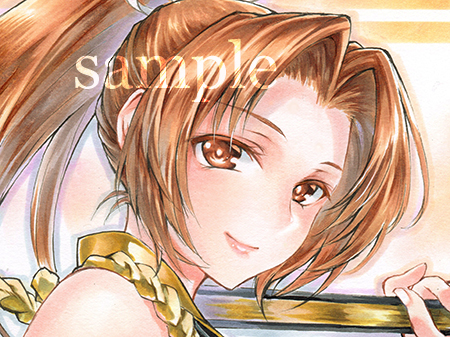手描きイラスト 【セルフリメイク】＜ 不知火舞 ＞ 餓狼伝説 KOF