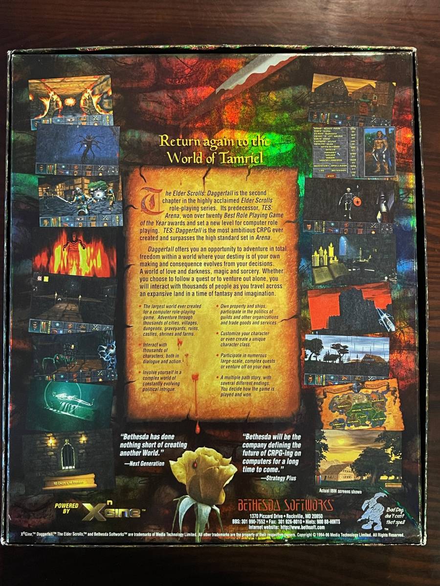 【目立った傷や汚れなし】The Elder Scrolls: Chapter II DAGGERFALL / Bethesda ...