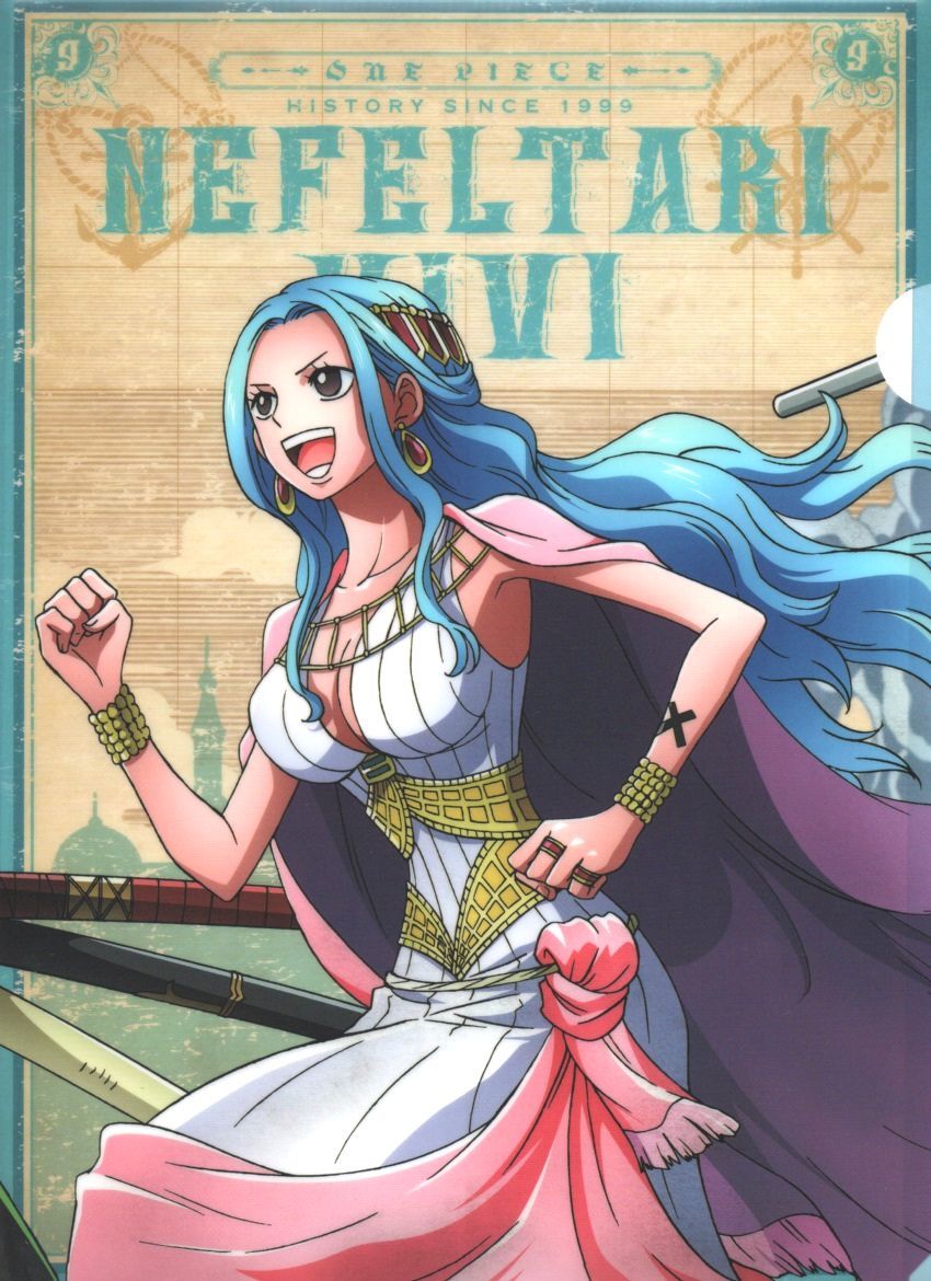 ONE PIECE ネフェルタリ・ビビ クリアファイル 未使用 やや傷や汚れあり】ONEPIECE ワンピース ネフェルタリ・ビビ A4クリア