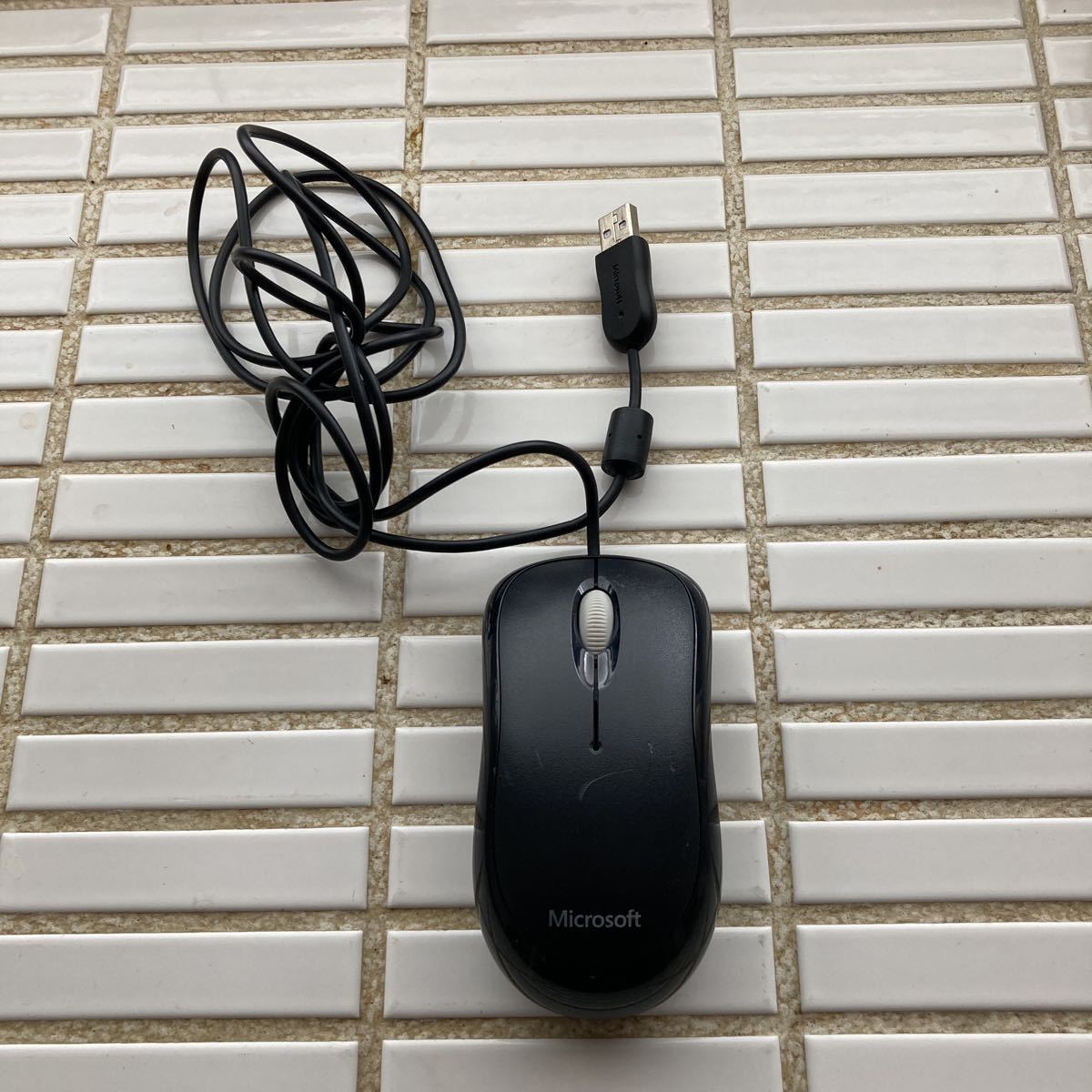 動作確認済★マウス★中古★Microsoft★Basic★Optical★Mouse★v2.0★USB/PS2★MSK1113(B)★白色★