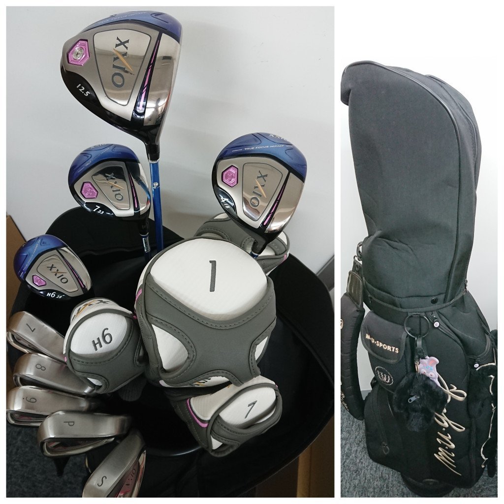 【やや傷や汚れあり】DUNLOP ダンロップ XXIO ゼクシオ レディース ゴルフクラブ9本セット フレックスL キャディバッグ付きの落札