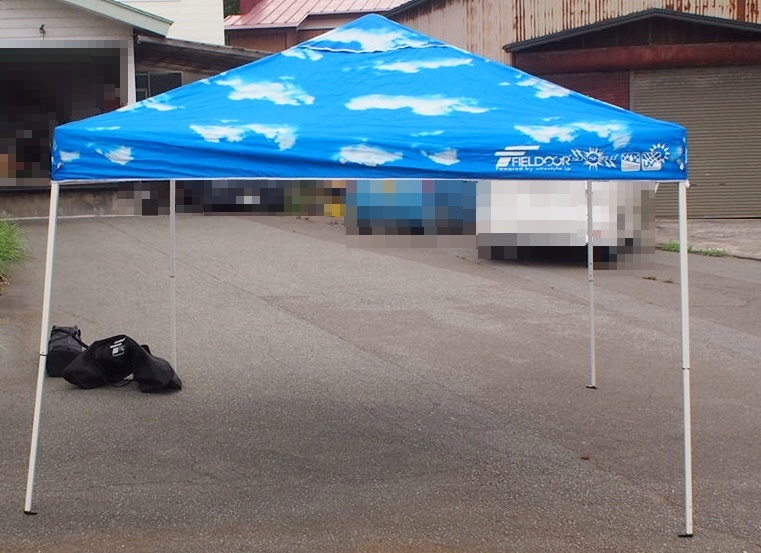 フィールドドア テント ブルー FIELDOOR（フィールドア）タープテント