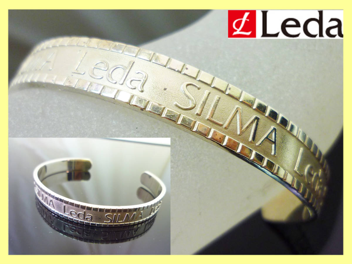 Leda SILMA レダシルマ SPORTS メンズ ブレスレット シルバー色 送料込み