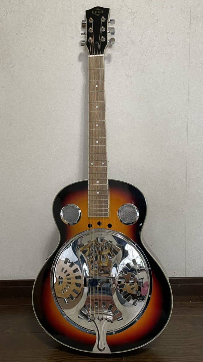 PLAYTECH RG10 エレクトリックリゾネーターギター ソフトケース付き