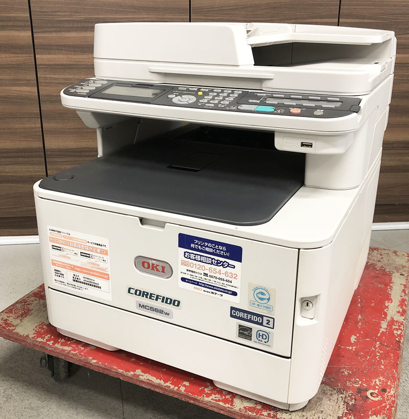 △ OKI 沖データ A4カラー複合機 OKI MC562W-Z 1段 C/F/P/