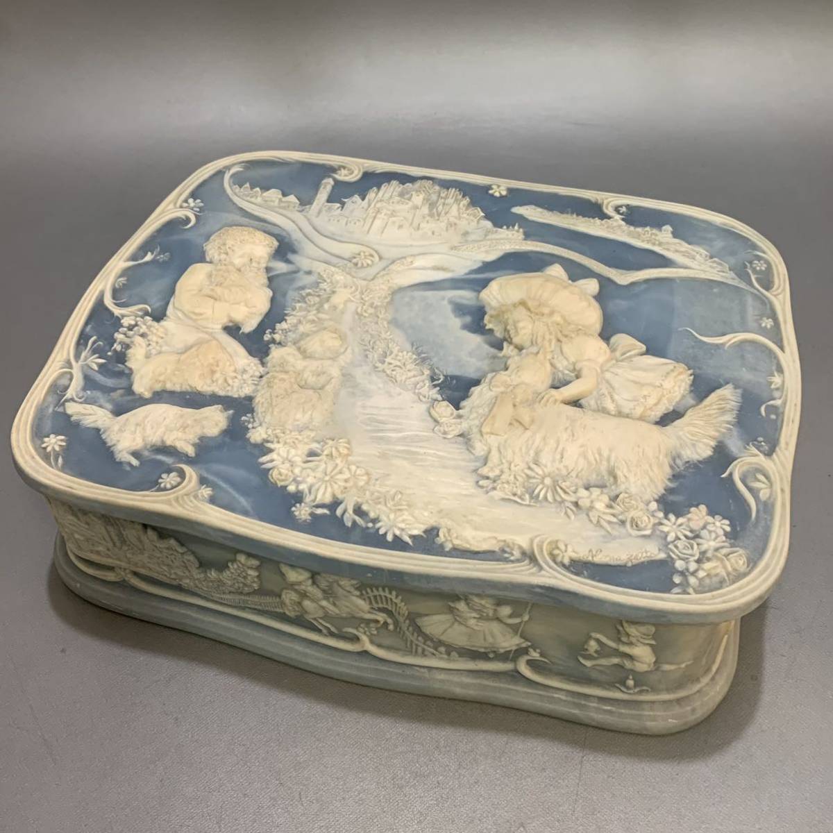 INCOLAY カメオ ジュエリーボックス ローズピンク インコレイストーン＊